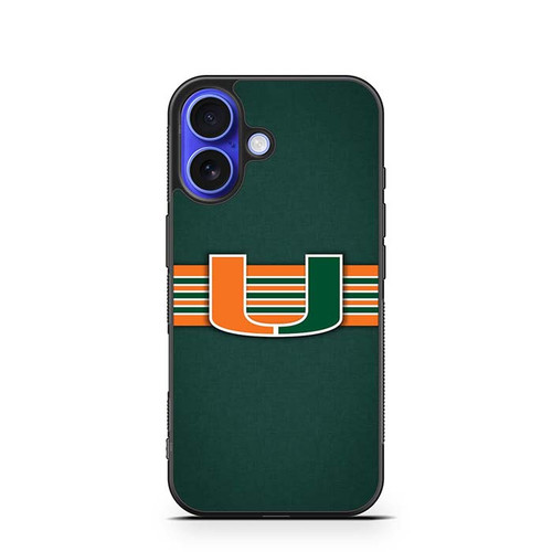 Miami Hurricanes 04 iPhone 16 Case