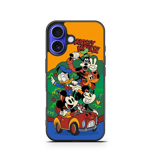 Mickey Mouse The Gangs All Here iPhone 16 Case