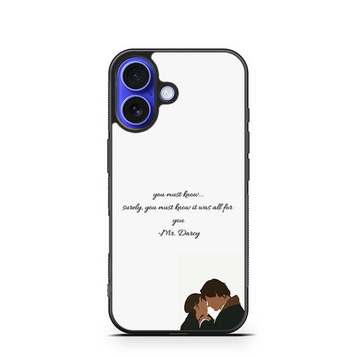Pride and Prejudice Quote iPhone 16 Case