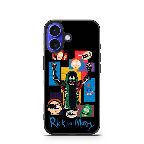 Rick and Morty Chaos Pickle Mode iPhone 16 Case