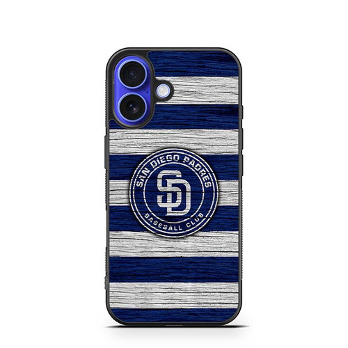 San Diego Padres Wooden Pattern iPhone 16 Case