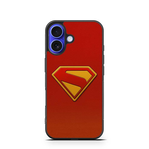 Superman Logo Red iPhone 16 Case