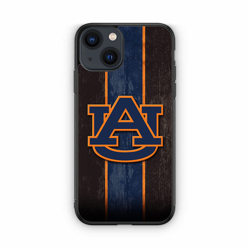 Auburn Tigers Wooden Pattern iPhone 13 Case
