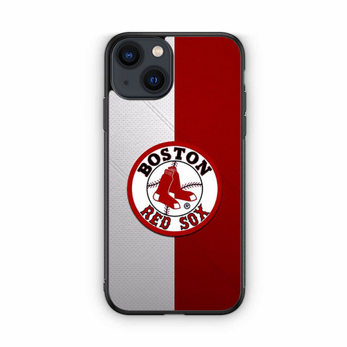 Boston Red Sox Crimson Grid iPhone 13 Case