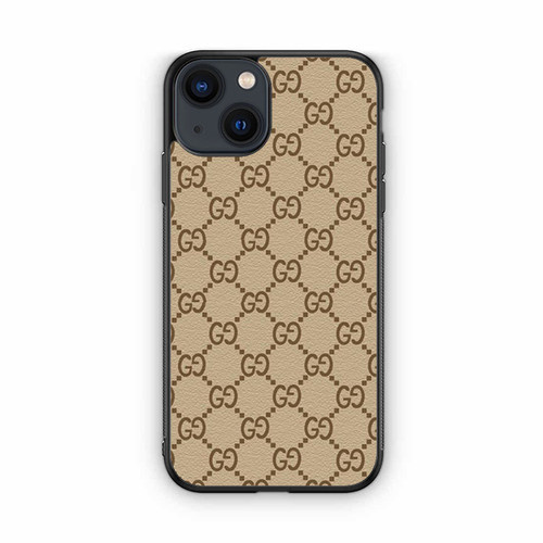 Gucci Leather Pattern iPhone 13 Case