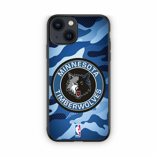 Minnesota Timberwolves Camo iPhone 13 Case