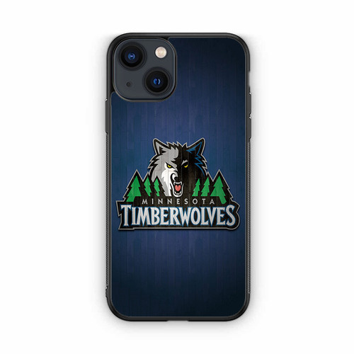 Minnesota Timberwolves Wooden Pattern iPhone 13 Case