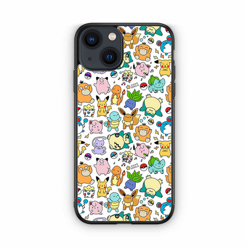 Pokemon Snorlax Eevee and Bulbasaur iPhone 13 Case