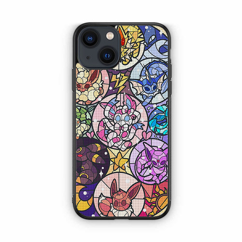 Pokemon Stained Glass Look iPhone 13 Case