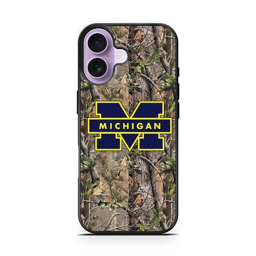 Michigan Wolverines Camouflage iPhone 17 Case