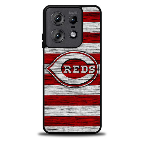 Cincinnati Reds Wooden Pattern Motorola Moto Edge 5G 2025 Case