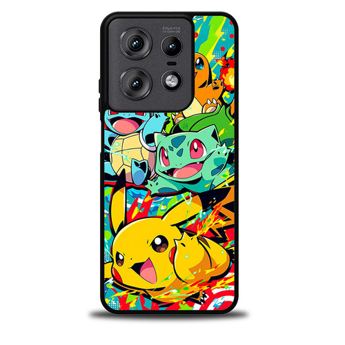 Pokemon Bulbasaur Charmander Squirtl and  Pikachu Motorola Moto Edge 5G 2025 Case