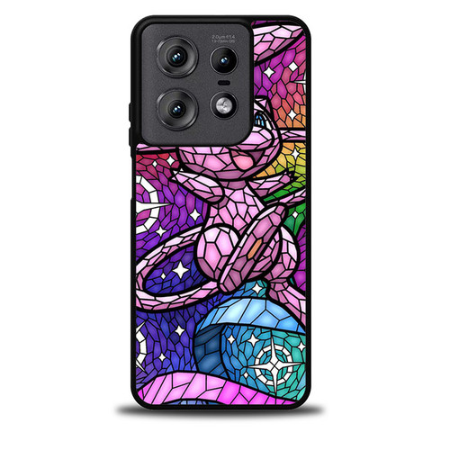 Pokemon Mew Stained Glass Pattern Motorola Moto Edge 5G 2025 Case