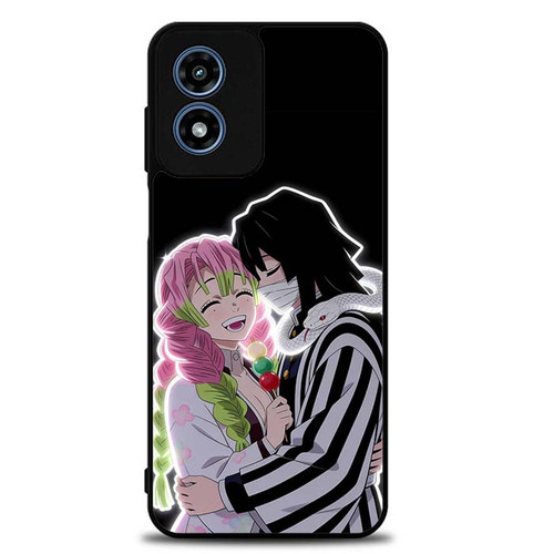Demon Slayer Obanai Iguro and Mitsuri Kanroji Motorola Moto G Play 2024 Case