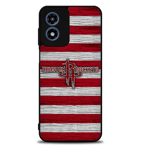 Houston Rockets Wooden Pattern Motorola Moto G Play 2024 Case
