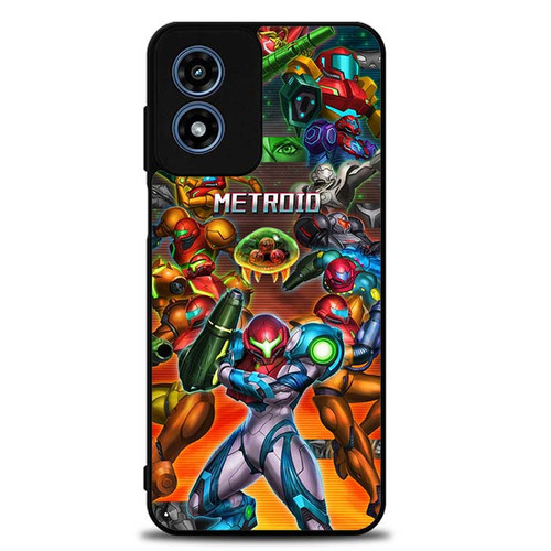 Metroid collage Samuss evolution Motorola Moto G Play 2024 Case