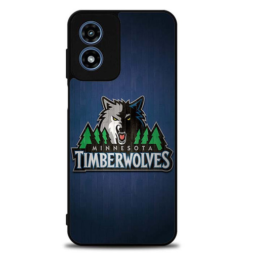 Minnesota Timberwolves Wooden Pattern Motorola Moto G Play 2024 Case