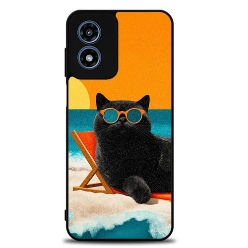 Chill Like a Cat Motorola Moto G Play 2024 Case