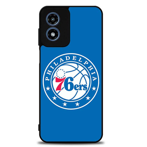 Philadelphia 76ers in Blue Motorola Moto G Play 2024 Case