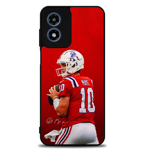 Drake Maye New England Patriots Motorola Moto G Play 2024 Case