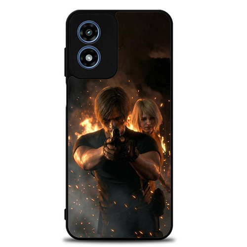 Resident Evil 4 Remake Leon and Ashley G Motorola Moto G Play 2024 Case