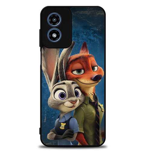 Zootopias Hopps and Nick Brave Hearts Motorola Moto G Play 2024 Case