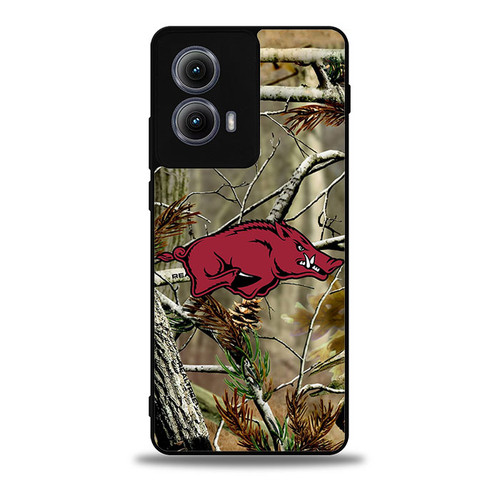 Arkansas Razorbacks Camo Motorola Moto Edge Case