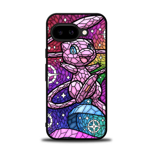 Pokemon Mew Stained Glass Pattern Google Pixel 9A Case