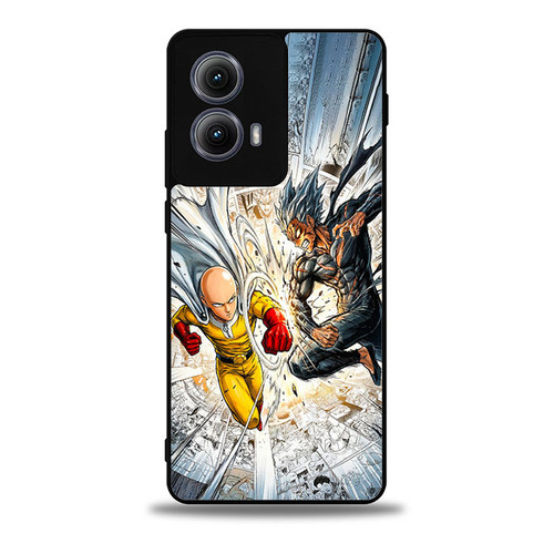 One Punch Man Saitama Vs Garou Motorola Moto Edge Case