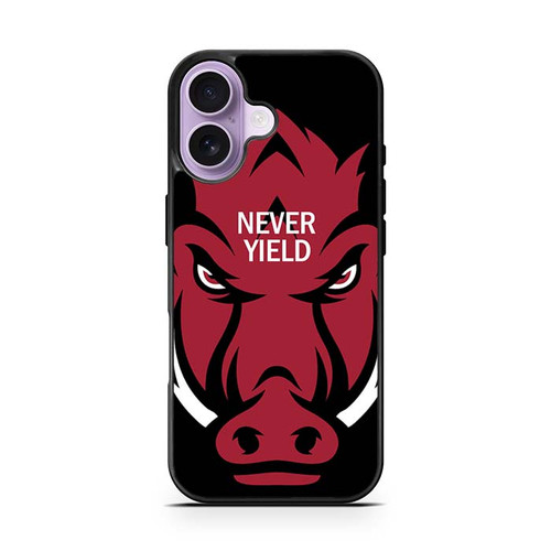 Arkansas Razorbacks Never Yield iPhone 17 Case