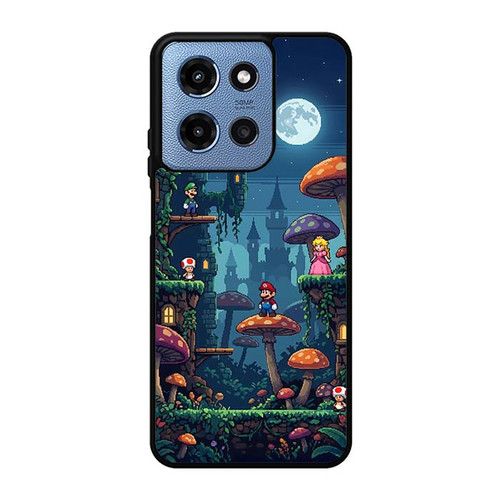 Mario Mushroom Night Castle Motorola Moto G 5G 2025 Case