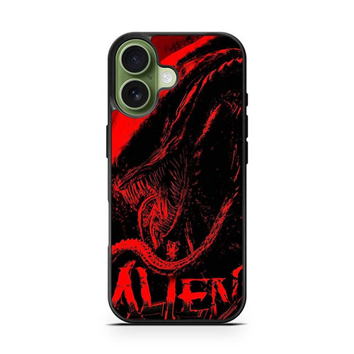 Alien Xenomorph In Red iPhone 17 Case