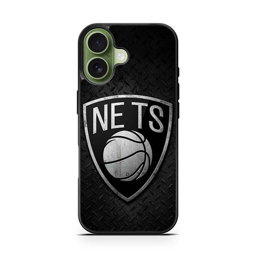 Brooklyn Nets Metal Pattern iPhone 17 Case