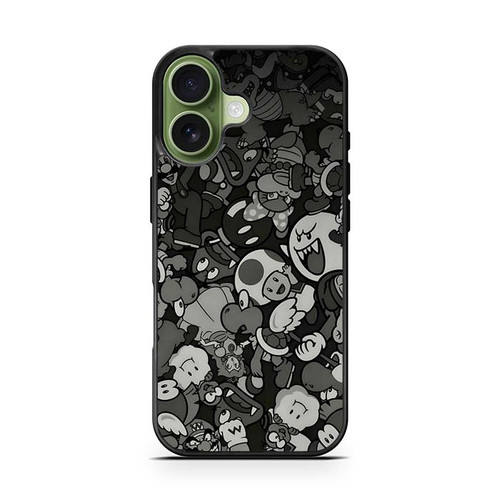 Mario Luigi Bowser Toad Boo and Wario iPhone 17 Case