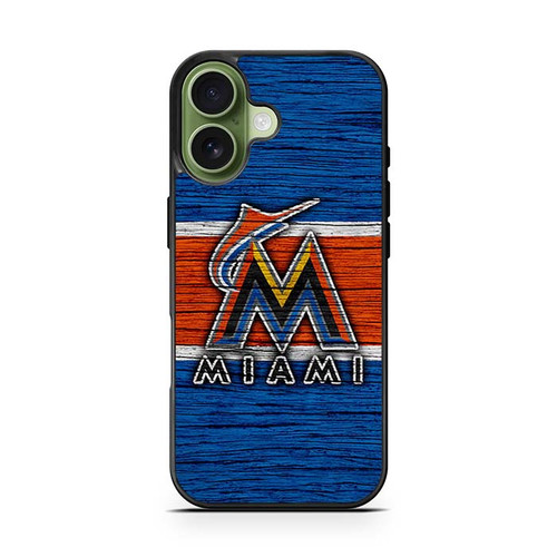 Miami Marlins Wooden Pattern iPhone 17 Case