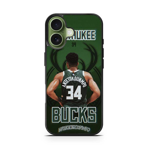 Milwaukee Bucks Antetokounmpo 34 iPhone 17 Case
