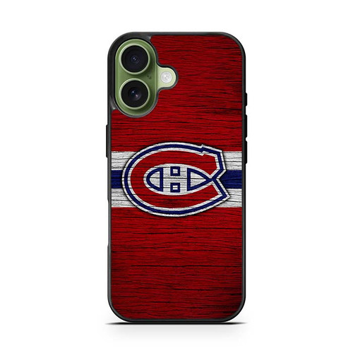 Montreal Canadiens Wooden Pattern iPhone 17 Case