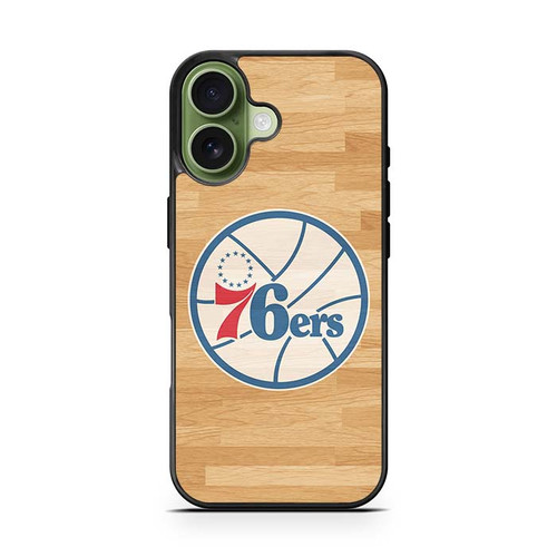 Philadelphia 76ers Wooden Pattern iPhone 17 Case