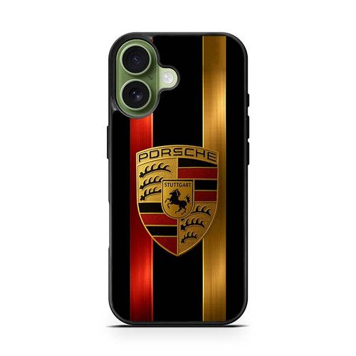 Porsche Golden Red iPhone 17 Case