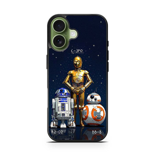 Star Wars Saga C-3PO R2-D2 BB-8 iPhone 17 Case