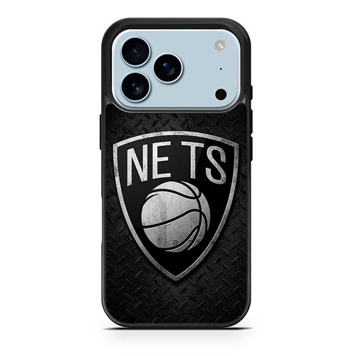 Brooklyn Nets Metal Pattern iPhone 17 Pro Case