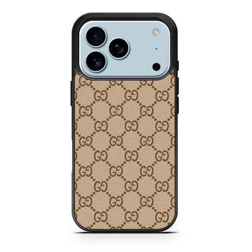 Gucci Leather Pattern iPhone 17 Pro Case
