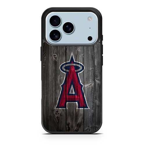 Los Angeles Angels Wooden Pattern iPhone 17 Pro Case