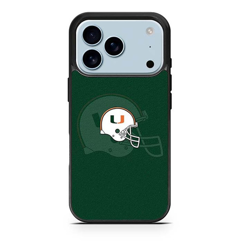 Miami Hurricanes Helmet iPhone 17 Pro Case