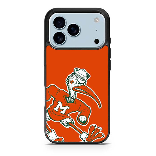 Miami Hurricanes Mascot iPhone 17 Pro Case