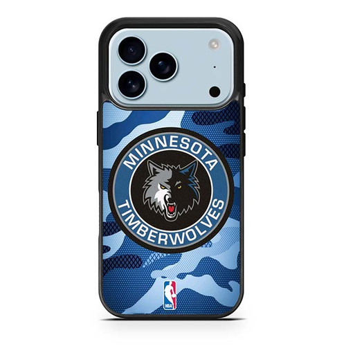 Minnesota Timberwolves Camo iPhone 17 Pro Case