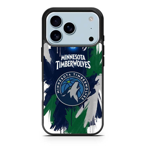 Minnesota Timberwolves Wolf and North iPhone 17 Pro Case
