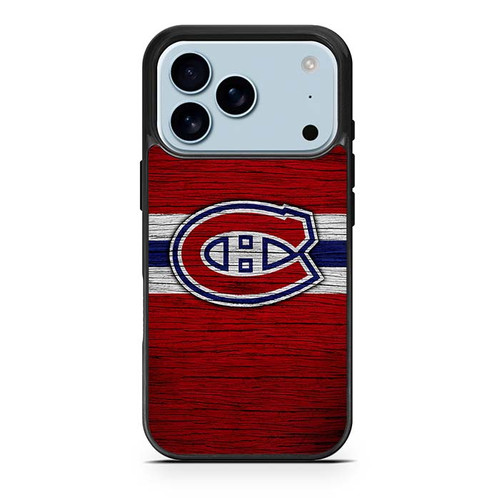 Montreal Canadiens Wooden Pattern iPhone 17 Pro Case
