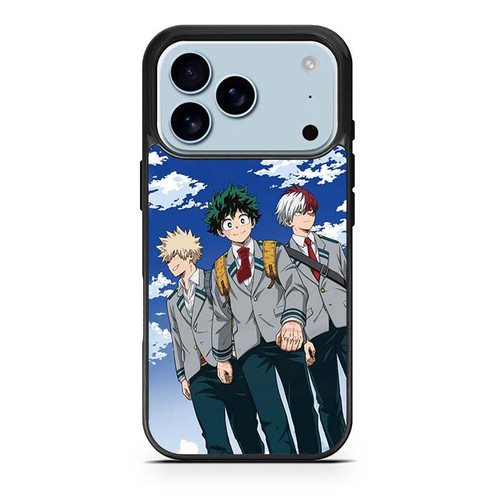 My Hero Academia Bakugo Midoriya and Todoroki iPhone 17 Pro Case