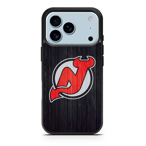 New Jersey Devils Wooden Pattern iPhone 17 Pro Case